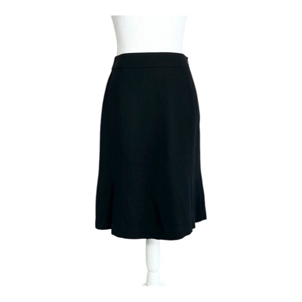 Ann Taylor Factory Black Classic Pleated Skirt Size 2 Petite